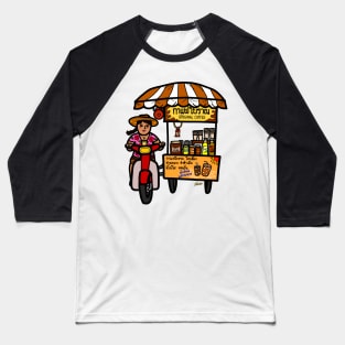 Thai street vendor selling coffee drink takeaway Baseball T-Shirt